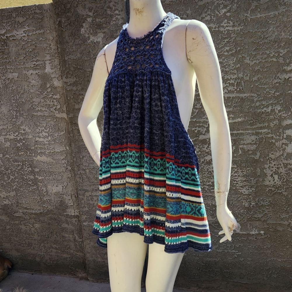 Free People Rare Hearts KnittedTunic Tank Dress - Picture 4 of 10